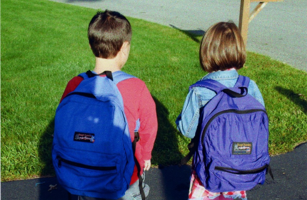 Waiting for the bus, adorable  friends of Tough Traveler