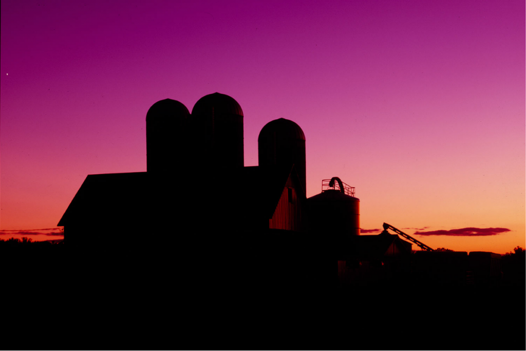 Wooden Barn Silhouette