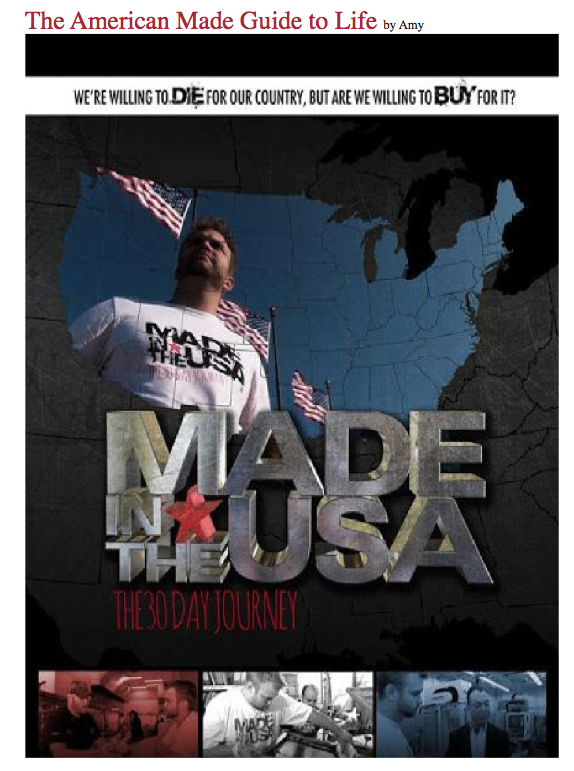 Made in the USA - the 30-day journey